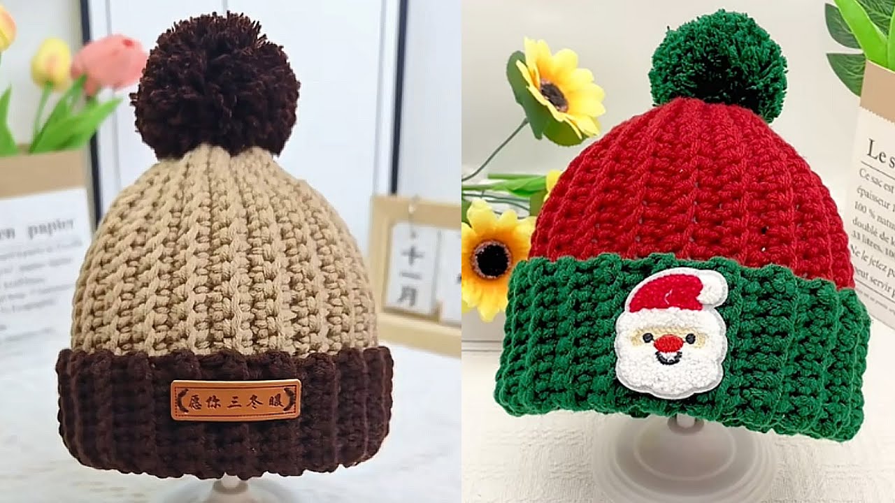 Hand Knits 2 Love Cloche Winter Hat Beanie Designer Multicolors Gift Valanced Colorblock Hand Knit Beanie – Lemon main image 3