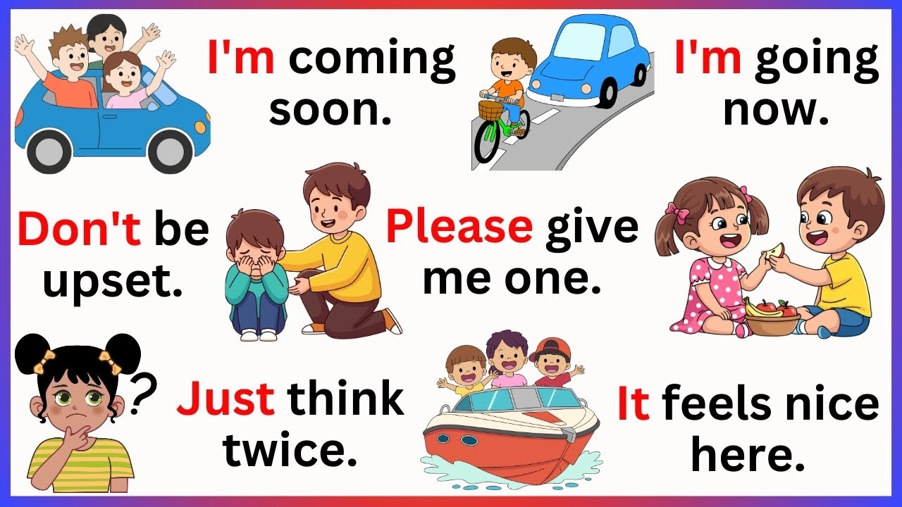 100 Everyday English Sentences | Daily Use Sentences for Kids | Speak English with Your Children