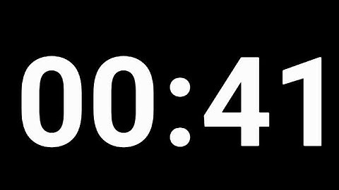 41 SECOND TIMER ⌛⏳ ||