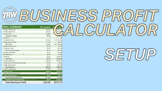 TRW Business Calculator Setup screenshot 4