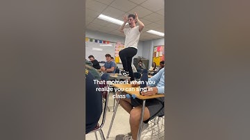 Kid realized he could sing in class 🎤  (@andrewamarando) #memesdaily #highschool #laughoutloud