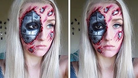 Easy Terminator Inspired Halloween Makeup Tutorial