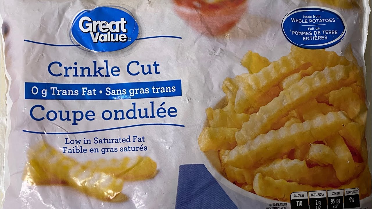 Great Value Crinkle Cut French Fried Potatoes, 32 oz Bag (Frozen)