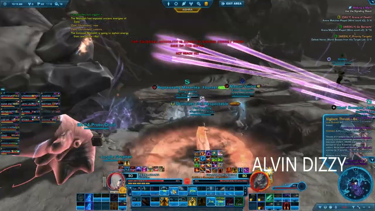 Defeated Colossal Monolith in Ziost 16-player Story Mode Operation Reyna Osang