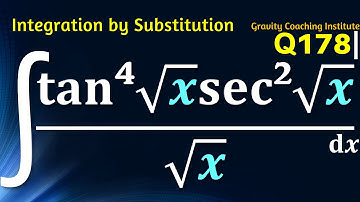 Q178 | ∫ tan^4⁡ √x  sec^2 ⁡√x / √x dx | Integral of tan ^4 root x sec ^2 root x / root x | Class 12