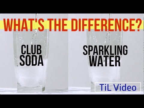 क्लब सोडा बनाम स्पार्कलिंग वॉटर: क्या अंतर है?