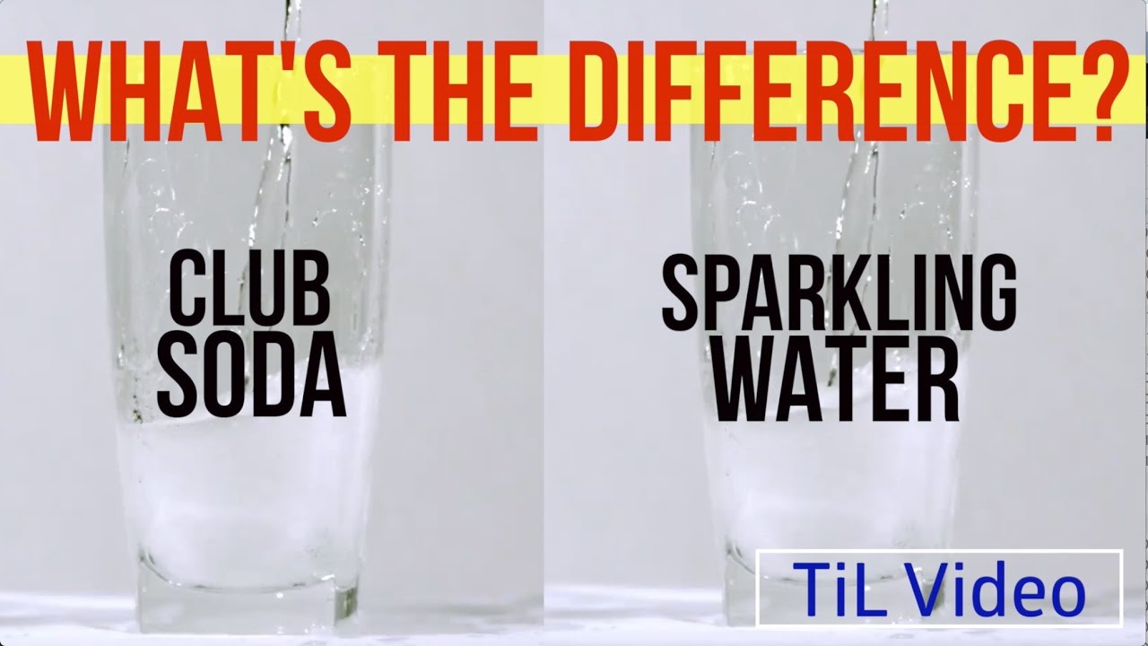 What is the difference between club soda, sparkling water and seltzer water?