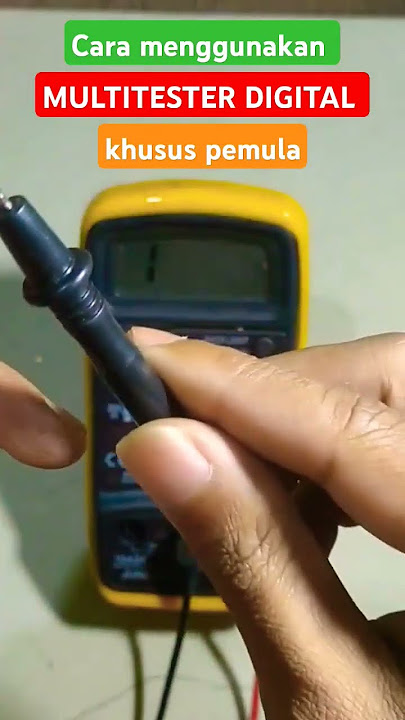 cara menggunakan multitester digital khusus pemula #short #multitester #multimeter