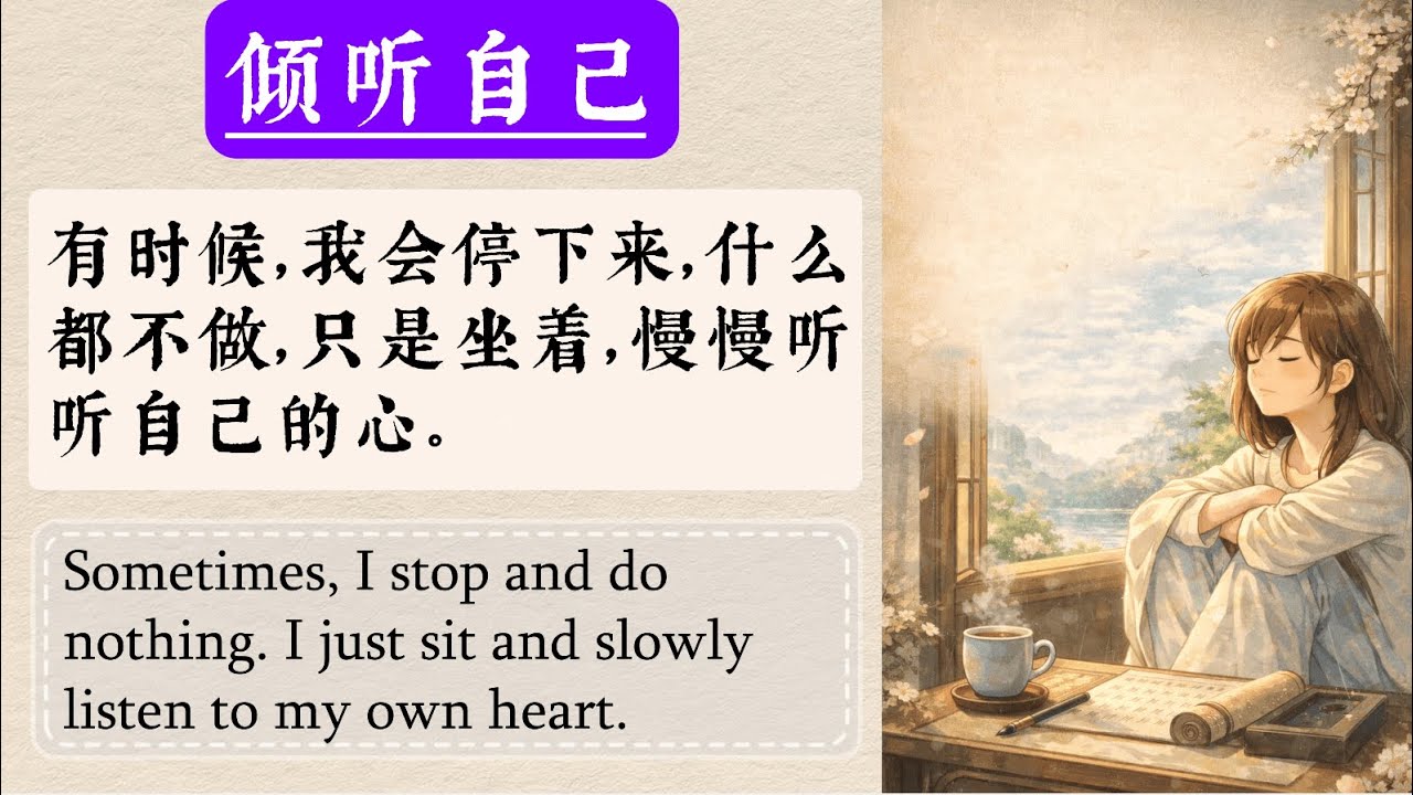 Learn Chinese Through Daily Life – Episode 11: Listen to Yourself | 倾听自己