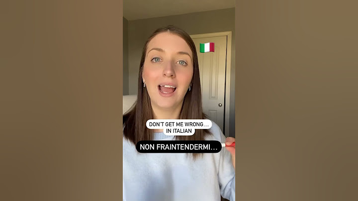 Don’t get me wrong in Italian 🇮🇹 #shorts