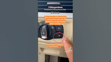 Wann macht man die Nebelscheinwerfer an?
