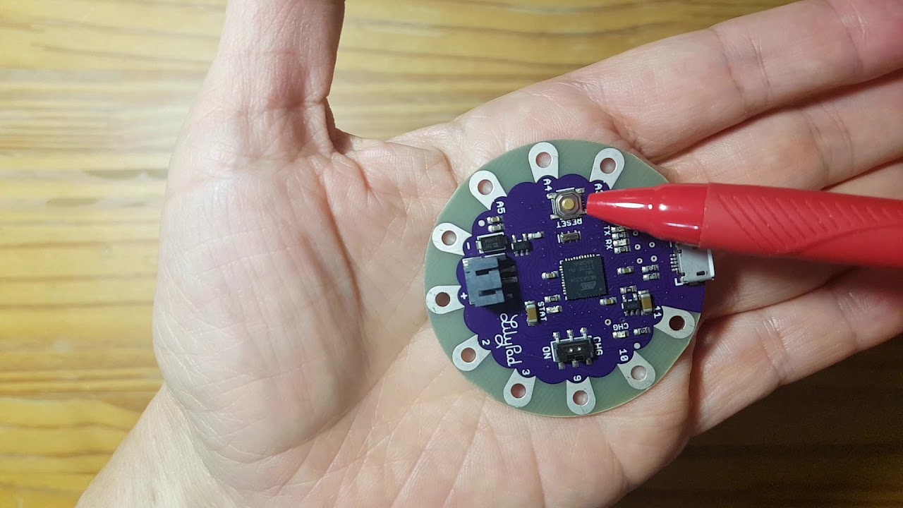 1-2 Lilypad arduino USB - YouTube