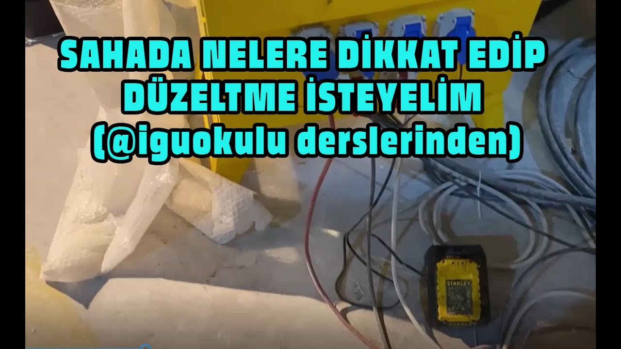 SAHADA NELERE DİKKAT EDİP DÜZELTME İSTEYELİM (@iguokulu derslerinden)