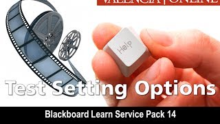 New Test Options in Blackboard SP14
