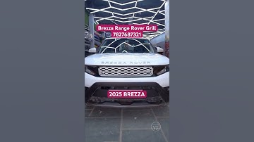 Range Rover Style Grill Installed on 2025 Brezza | Bold New Look!
