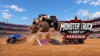 Monster Truck Dirt Parkour Gameplay screenshot 1