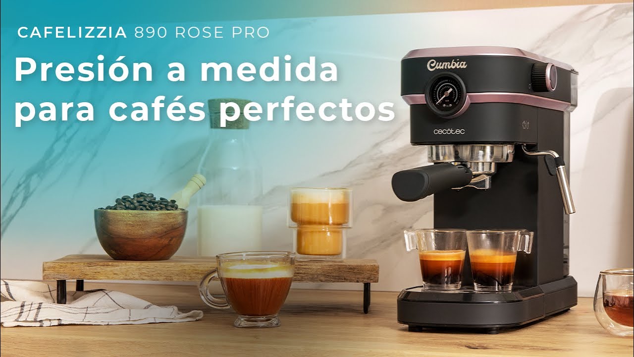 Cafetera espresso Cafelizzia 890 Rose Pro para espressos y cappuccino 