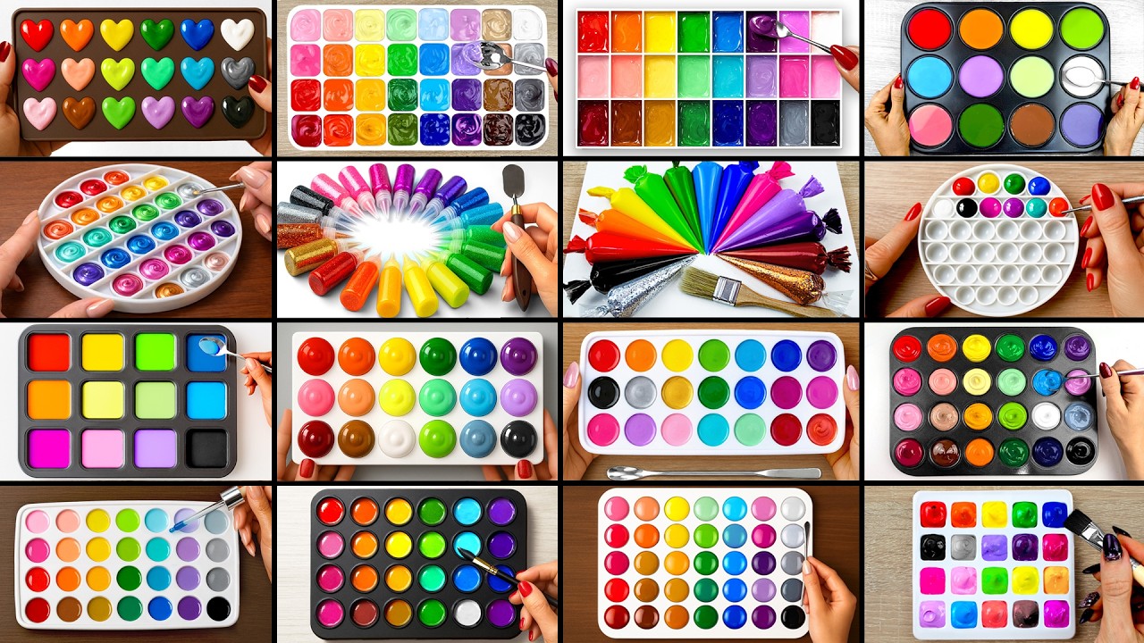 GENIUS! 3 HOURS of Satisfying Color Mixing - Relax and Watch!