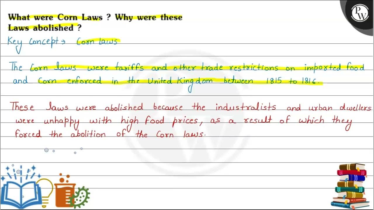 What were Corn Laws ? Why were these W Laws abolished ? Key concept