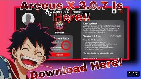 how to download New latest Arceus x version 2.0.7