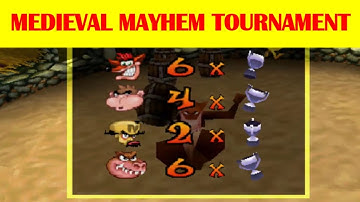 Medieval Mayhem Tournament in HARD Difficulty with 7 Trophies To Win - Crash Bash | PS3