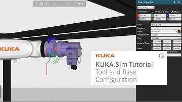 KUKA.Sim Tutorial - How to configure tool center points (TCP) and bases