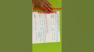 Normal Forms of CFG | CNF & GNF #cfg #cnf #gnf #grammar #tips #tipsandtricks #tricks #learnwithART
