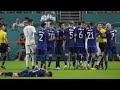 Argentina players fight for fouling messi  argentina vs honduras  argentina vs  colombia  de paul