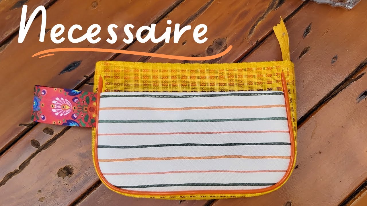 Necessaire em Tela Treliça - Necessaire de praia | Paula Lovato - Aula 44