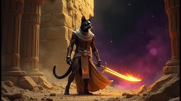 The Nine Lives of Khepri: Anthro Cat Guardian of the Pharaoh