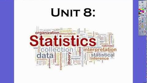 Unit 8 Video #6 - Frequency Tables & Histograms
