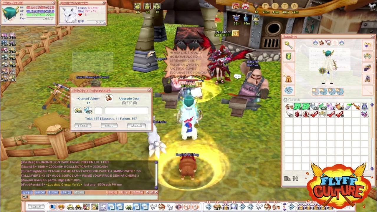 Culture Flyff Upgrading my Intel Ring and Demol Earring YouTube