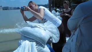 Dunai Árvíz 2013.Június 9. Budapest, Batthyány Tér