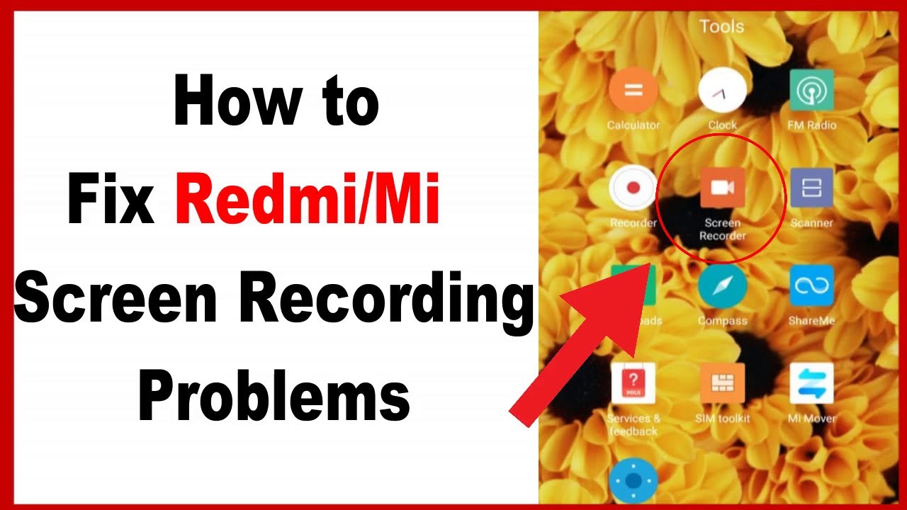 Screen Recorder not Working on Mi Phones | How to Fix Redmi/Mi Screen ...