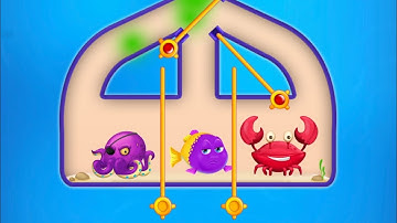 Save The Fish Pin - Puzzle Game All Levels Gameplay For Android, IOS Mobile Part: 9