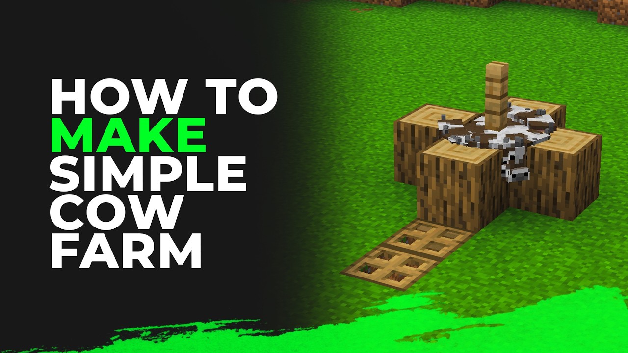 Easiest Simple Cow Farm in Minecraft 26.1 (Tutorial) - YouTube