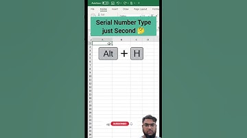 Shortcut key to take serial number in Excel #excel #tips #excelshortcuts @nadwicomputerworld6931