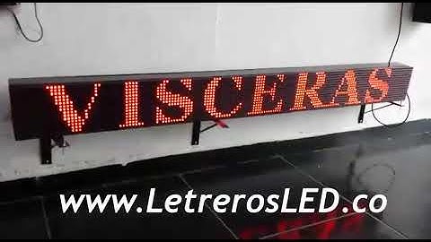 Pasamensajes USB LED Programable. 160x16cm. contra Interperie.