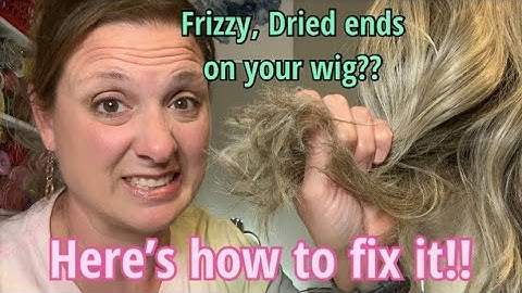 How to fix frizzy, dried ends on your wig!