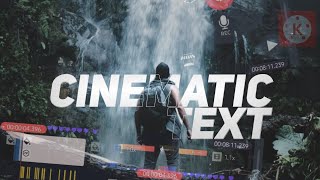 Cinematic Text Effect Kinemaster||Smooth text in kinemaster || Kinemaster Tutorial ||