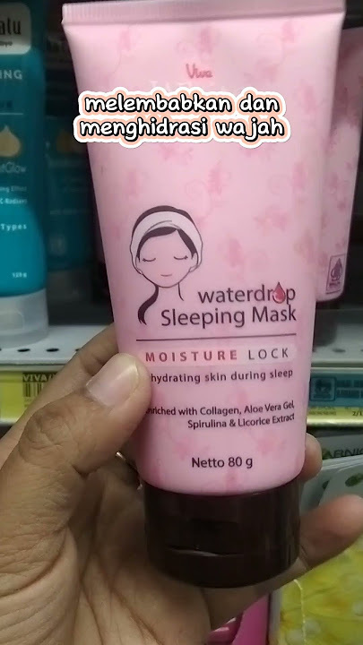 Review Viva Waterdrop Sleeping Mask #viva #sleepingmask #skincare