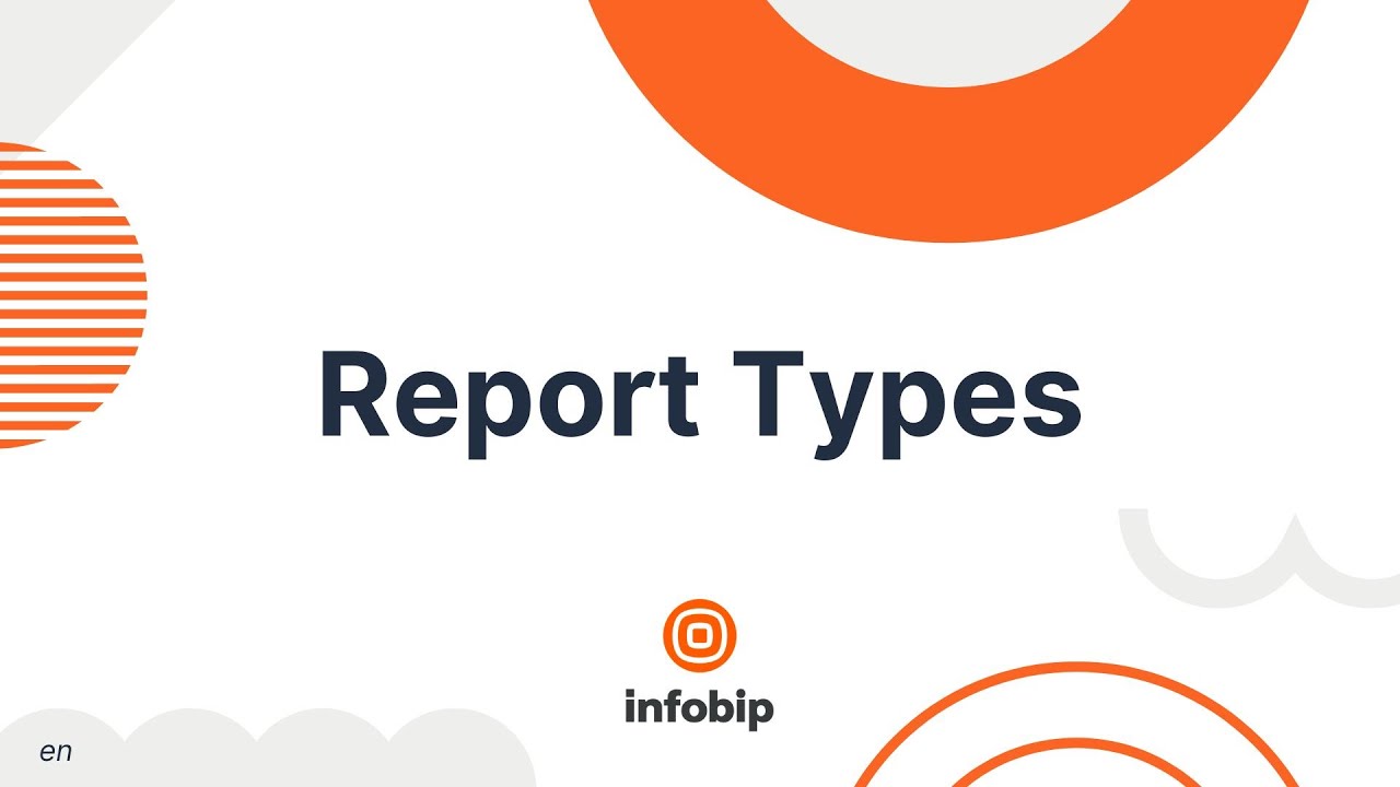 Report Types - Infobip Portal - YouTube