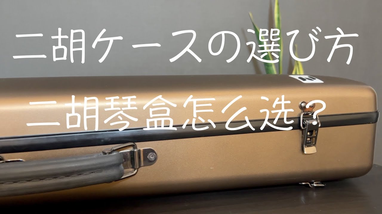 中文字幕】二胡ケースの選び方/二胡琴盒怎么选？ - YouTube