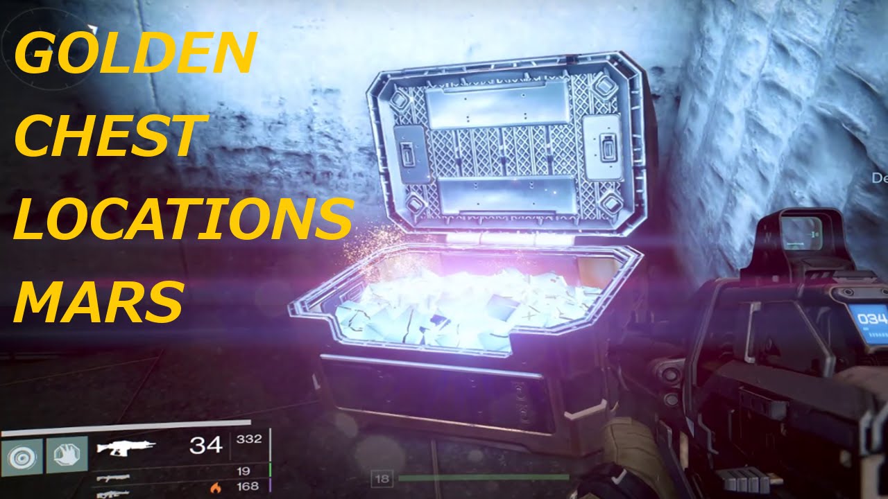 Destiny: All 5 Golden Chest Locations on Mars (in Meridian Bay) 