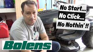 Let's FIX a BOLENS Lawn Tractor that WON'T START - Basic Electrical Diagnosis DIY