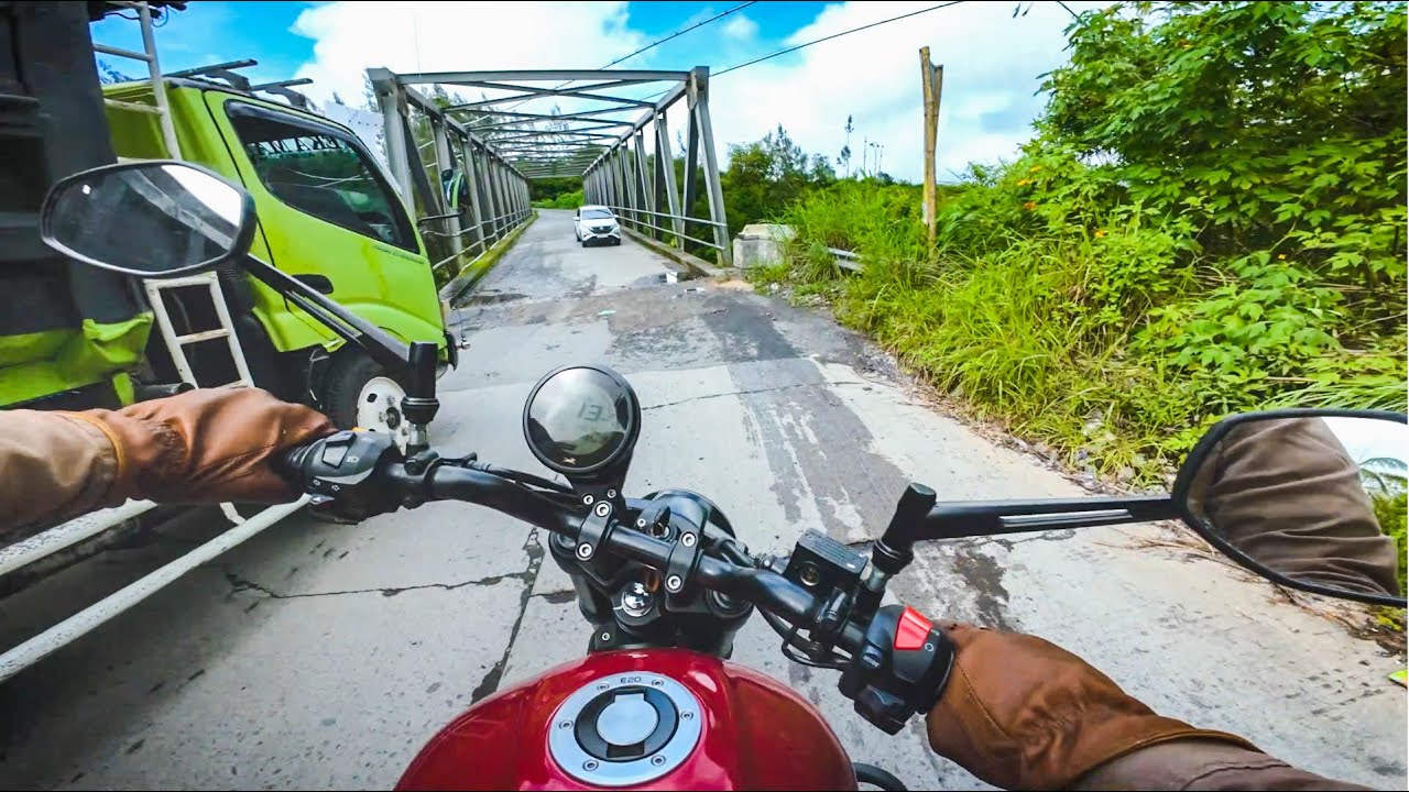 Mountain Morning Road I TVS Ronin 225 I DJI Osmo Action 4 I POV Riding I Sawangan 2