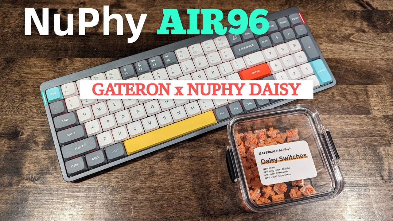 NuPhy Air96 Gateron x NuPhy Daisy Low Profile Switches Sound Test