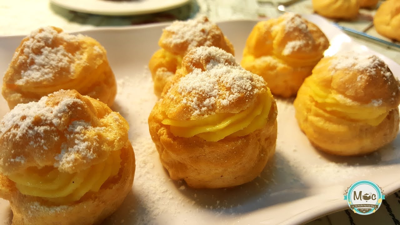 Cách làm bánh SU KEM ( Choux à la Crème) nở to, rỗng ruột| MỘC - YouTube