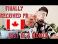 Finally received my pr in canada within 6 months after moving to calgary from toronto