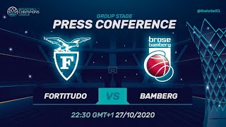 Fortitudo Bologna v Brose Bamberg - Press Conference